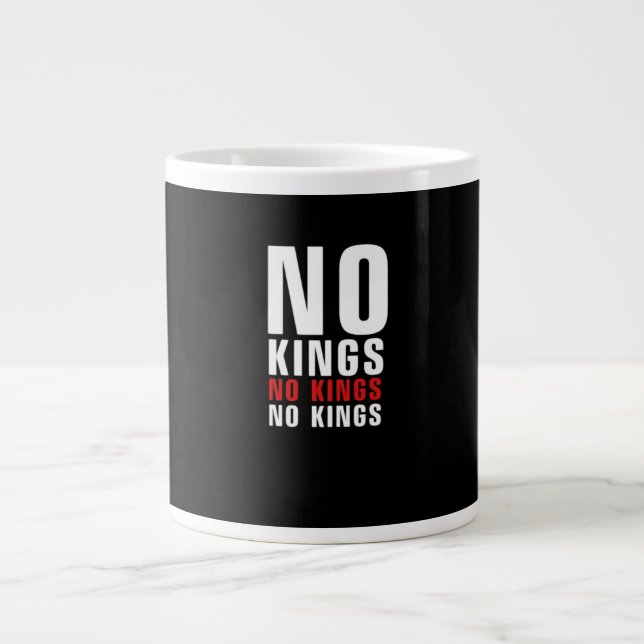 Grande Tasse Minimalistic Design No Kings Rebellious No Kings G (Devant)