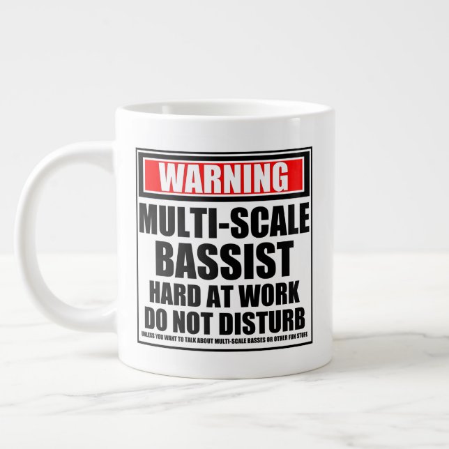 Grande Tasse Mise En Garde À Échelle Multidimensionnelle Dur Au (Gauche)