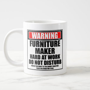 Grande Tasse Mise En Garde Meubles Maker Dur Au Travail