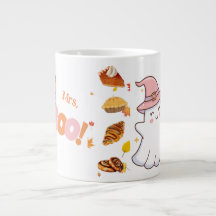 Mme Boo Cute Ghost Coffee Cup with Bakery Treat