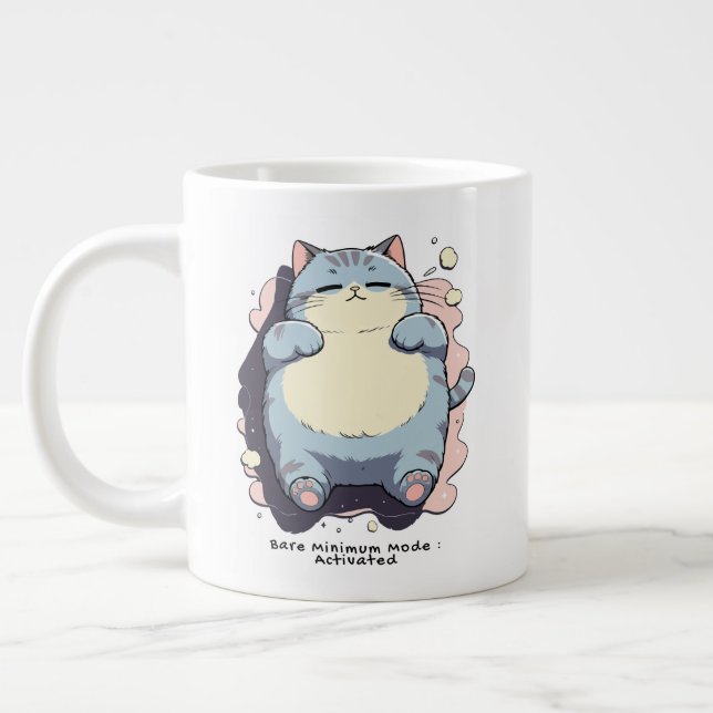 Grande Tasse Mode Minimum Activé – Humeur Relatable (Gauche)