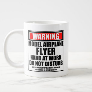 Grande Tasse Modèle D'Avertissement Avion Circulaire Dur Au Tra