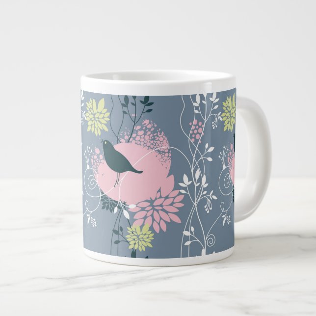 Grande Tasse Modèle floral 9 (Devant droit)