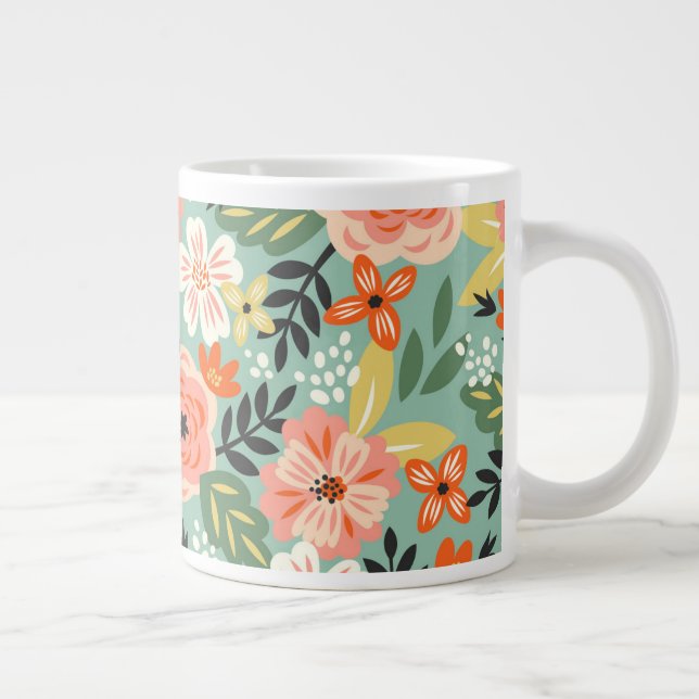 Grande Tasse Modèle floral du jardin (Droite)