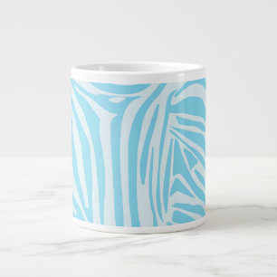 Grande Tasse Modèle Zèbre Bleu