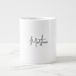 Grande Tasse Moderne minimaliste Calligraphie créative simple B