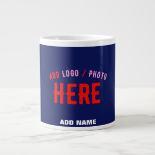 GRANDE TASSE MODERNE MODERNE ET MODERNE MARINE BLEUE VÉRIFIÉE M