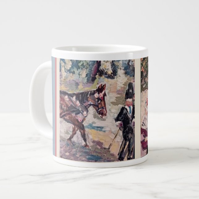 Grande Tasse mon cheval style renoir Thaillow Pillow (Devant gauche)