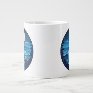 Grande Tasse Mon coeur est dans les Blue Ridge Mountains-Jumbo 