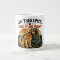 Mon Thérapeute a Quatre Pattes Café Golden Retriev