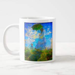 Grande Tasse Monet Woman avec un parasol
