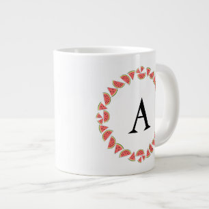 Grande Tasse Monogramme circulaire de pastèque