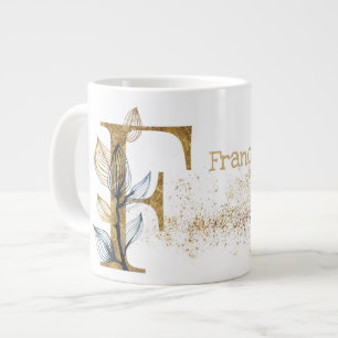 Grande Tasse Monogramme "F" Jumbo Soupe crème glacée