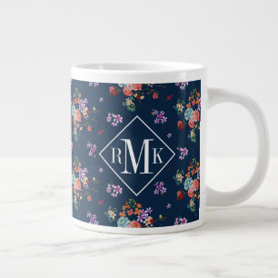 Grande Tasse Monogramme  Flore du bouquet de rose