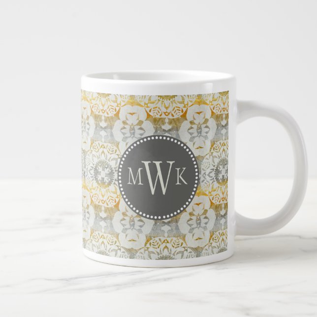 Grande Tasse Monogramme | Tapestry Rosette II (Droite)