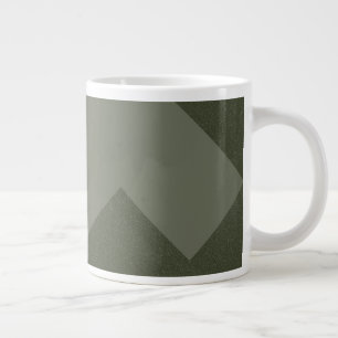 Grande Tasse Moss géométrique Musique verte moderne