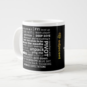Grande Tasse Mot de passe amusant Cloud Custom Business Logo Mu
