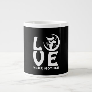 Grande Tasse Mother's Day Shirt Mother and Child Silhouette