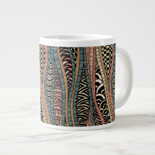 Grande Tasse motif Abstrait de style ethnique