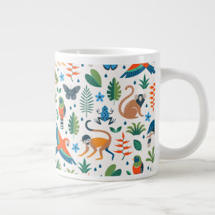 Grande Tasse Motif animal de la forêt tropicale