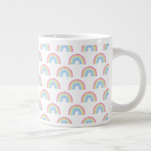 Grande Tasse Motif arc-en-ciel Pastel