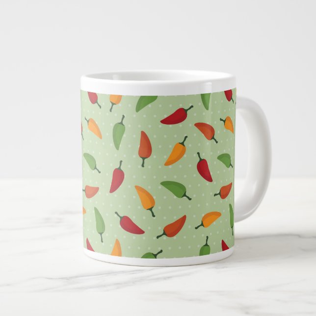 Grande Tasse motif au piment (Devant droit)