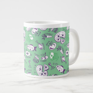 Grande Tasse Motif avec la nourriture
