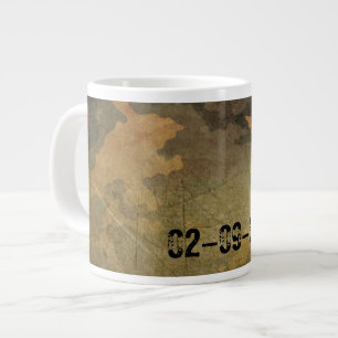 Grande Tasse Motif camouflage vert vintage V2.0