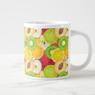 Grande Tasse Motif coloré de fruits amusants