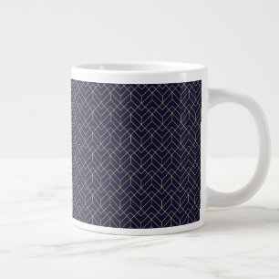 Grande Tasse Motif de Blue Hexagon