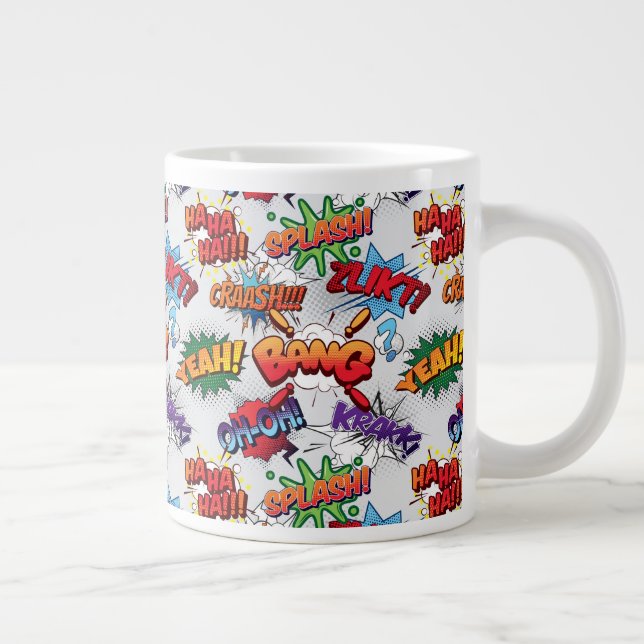 Grande Tasse Motif de bulle Superhero (Droite)