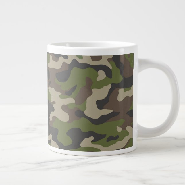 Grande Tasse Motif de camouflage vert (Droite)