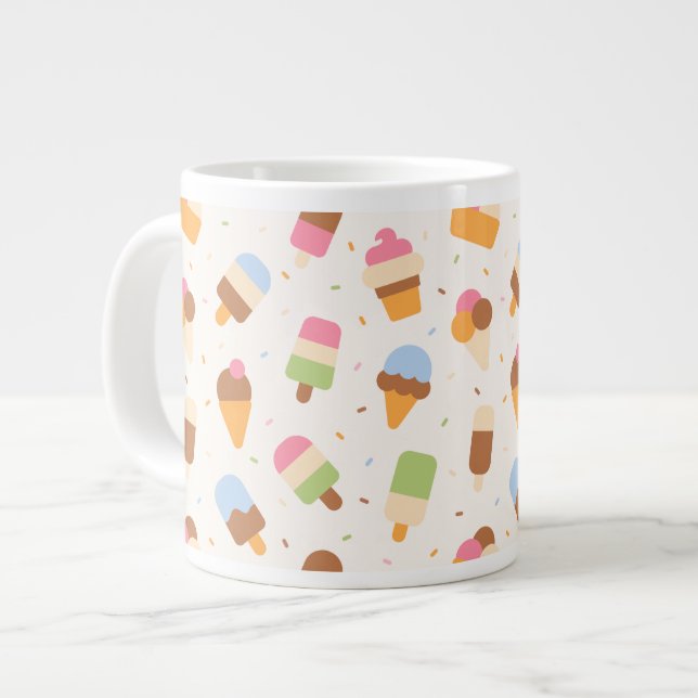 Grande Tasse Motif de crème glacée, cône de crème glacée, Popsi (Devant gauche)