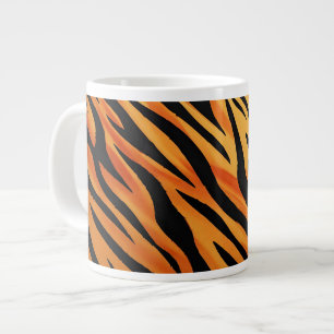 Grande Tasse Motif de fourrure à rayures de tigre