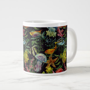Grande Tasse Motif de la vie marine de couleur 1