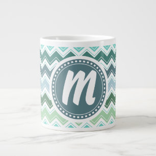 Grande Tasse Motif de l'élégante écologiste Chevron