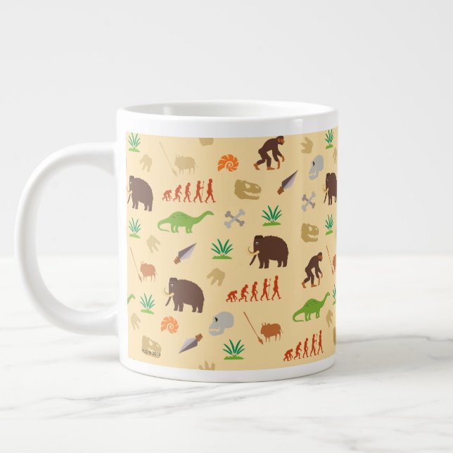 Grande Tasse Motif de l'évolution (Gauche)