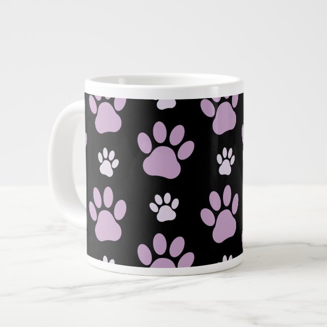 Grande Tasse Motif De Pâtes, Pâtes Lilac, Pâtes De Chien, Empre (Devant gauche)