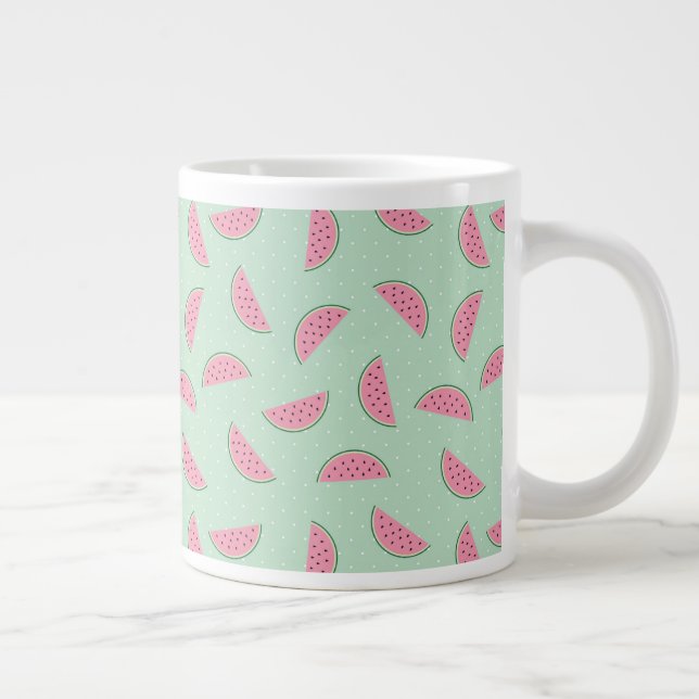 Grande Tasse Motif de peinture à fruits tropicaux (Droite)