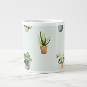Grande Tasse Motif de plante d'intérieur Botanique Conception d
