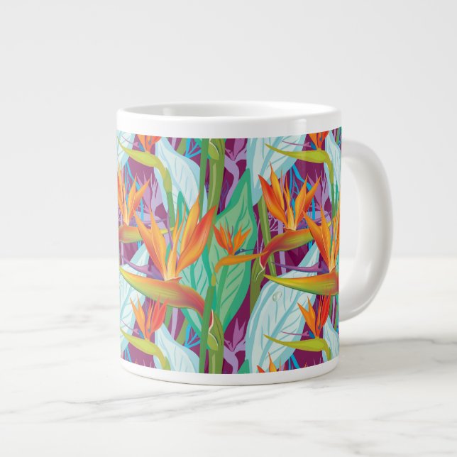 Grande Tasse Motif de Strelitzia (Devant droit)