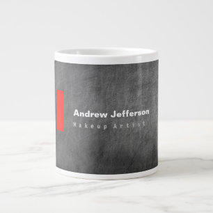 Grande Tasse Motif de tableau de bord gris rouge