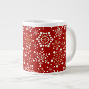 Grande Tasse Motif de vacances Red and Gold