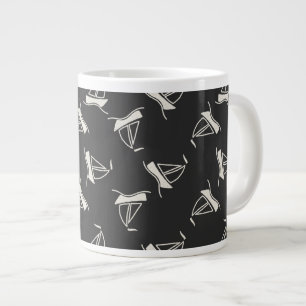 Grande Tasse Motif de voilier de griffonnage