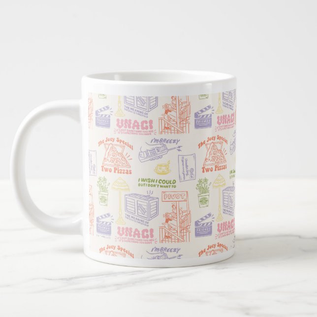 Grande Tasse Motif des citations colorées AMIS™ (Gauche)