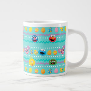 Grande Tasse Motif d'oeufs de Pâques de la rue Sesame