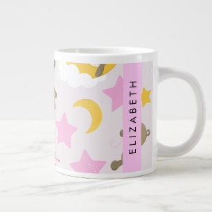 Grande Tasse Motif D'Ours, Nounours, Étoiles, Votre Nom
