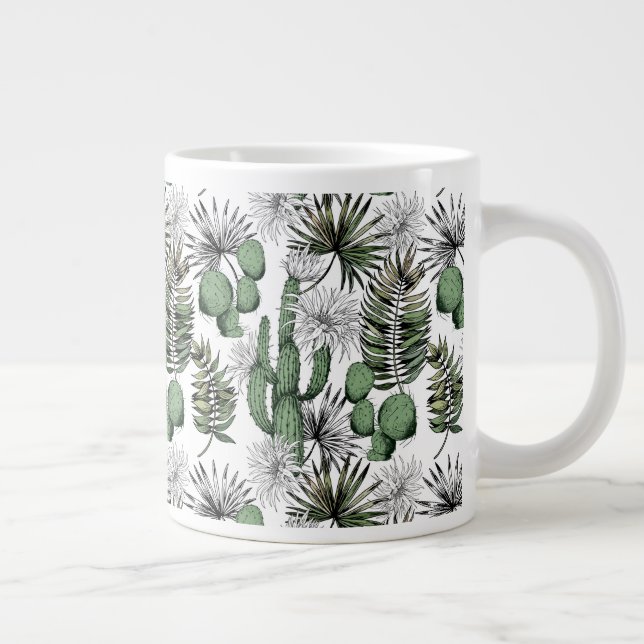 Grande Tasse Motif du désert de Cactus (Droite)