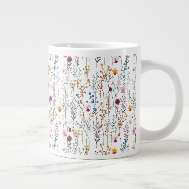 Grande Tasse Motif Fleur sauvage d'été (Droite)