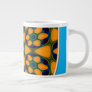 Grande Tasse Motif Fleurs Abstraites uniques